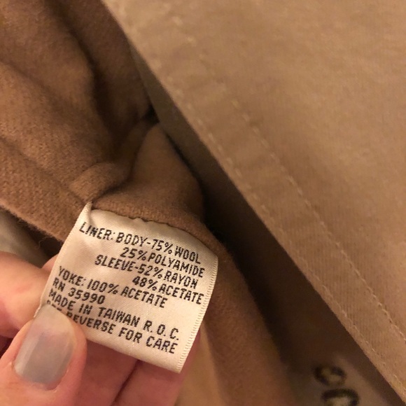 Evan Picone Trench Coat. Beautiful women’s long coat. Vintage.☀️Warm satin lined - Picture 6 of 16